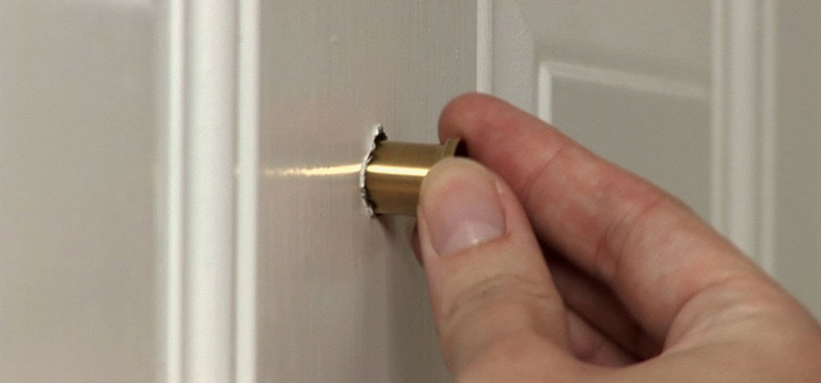 peephole door repair in Placerville